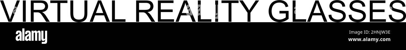 Occhiali per realtà virtuale semplice icona vettoriale. Modello di disegno del simbolo di illustrazione per l'elemento dell'interfaccia utente mobile Web. Illustrazione Vettoriale