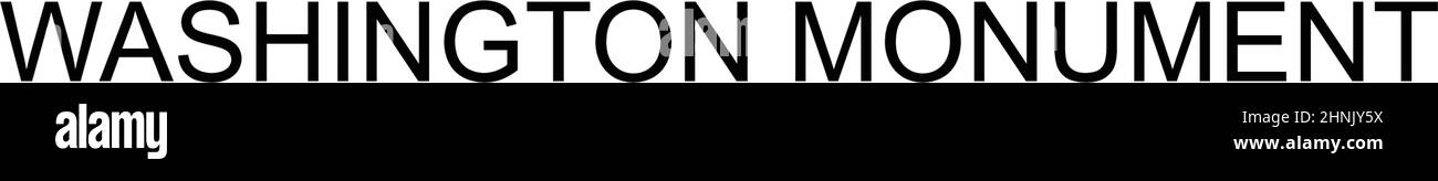 Washington Monument semplice vettore icona. Modello di disegno del simbolo di illustrazione per l'elemento dell'interfaccia utente mobile Web. Illustrazione Vettoriale