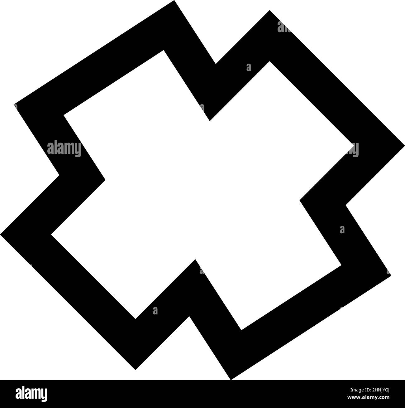 Forma, simbolo, icona con geometria astratta. Vettore geometrico - illustrazione vettoriale di stock, grafica clip-art Illustrazione Vettoriale