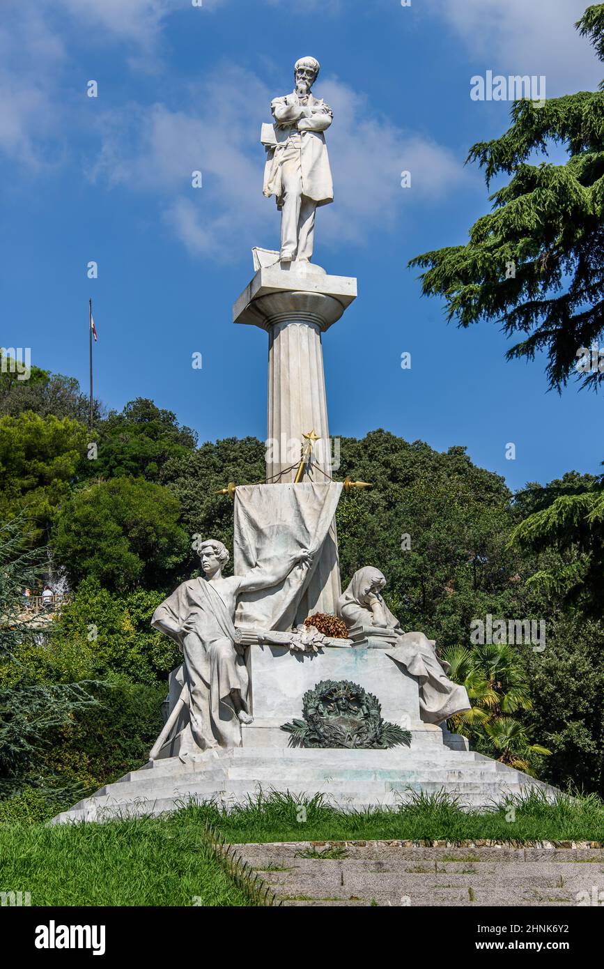 Statua di Giuseppe Mazzini Foto Stock