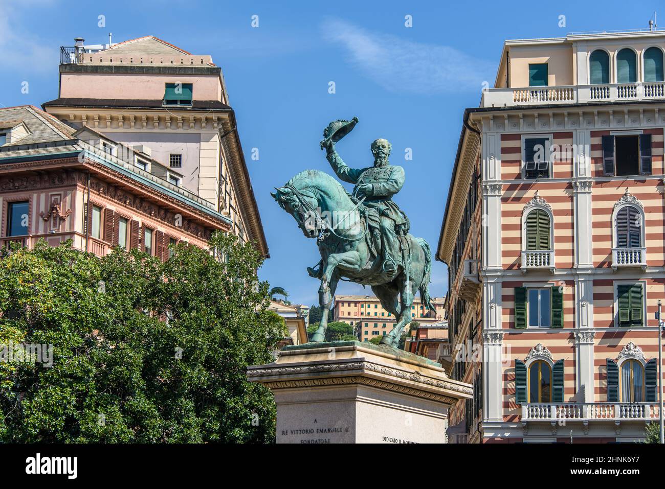 Statua di Vittorio Emanuele III Foto Stock