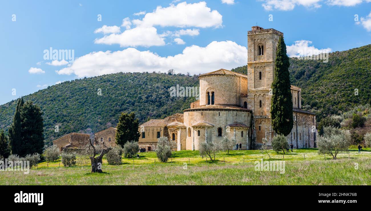 Abbazia di Sant'Antimo Foto Stock