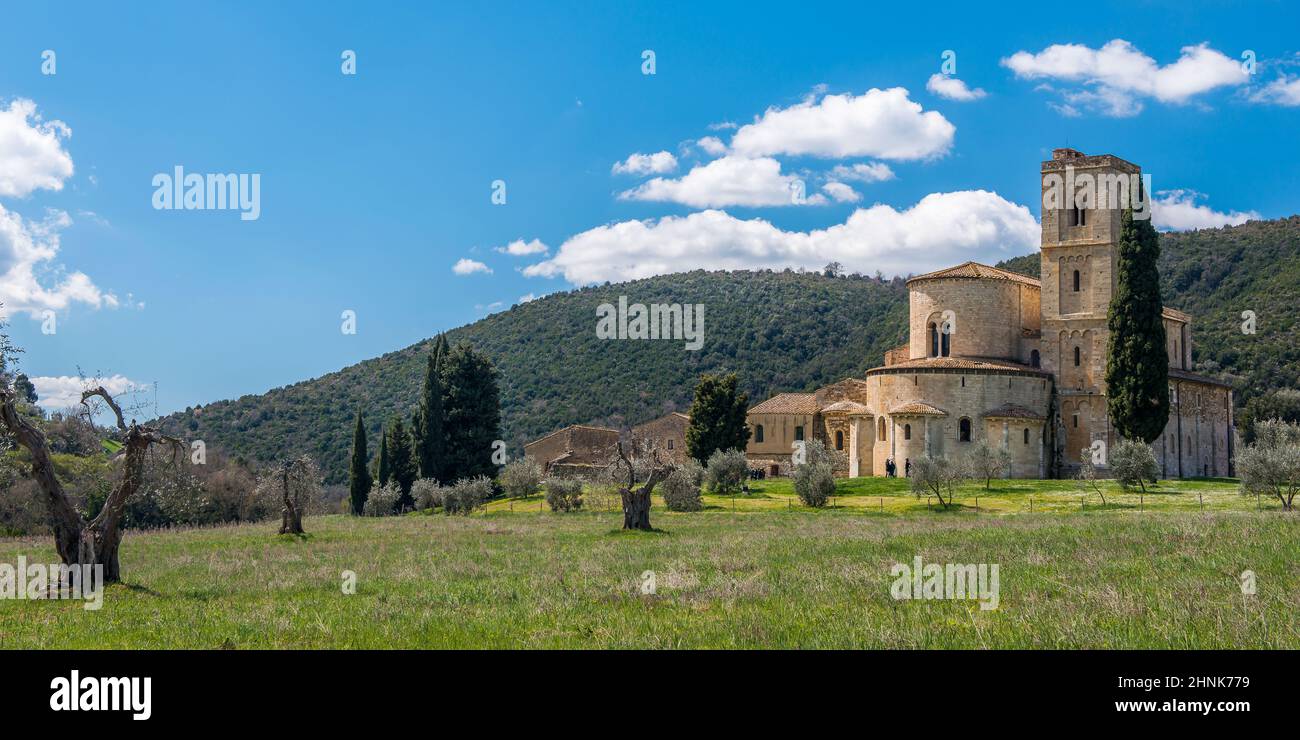 Abbazia di Sant'Antimo Foto Stock
