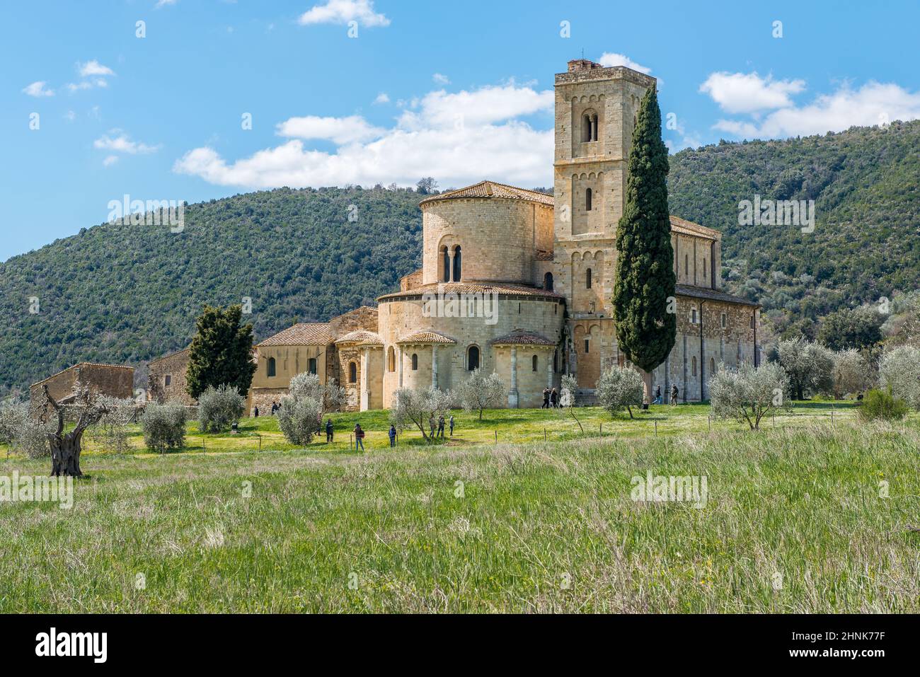 Abbazia di Sant'Antimo Foto Stock