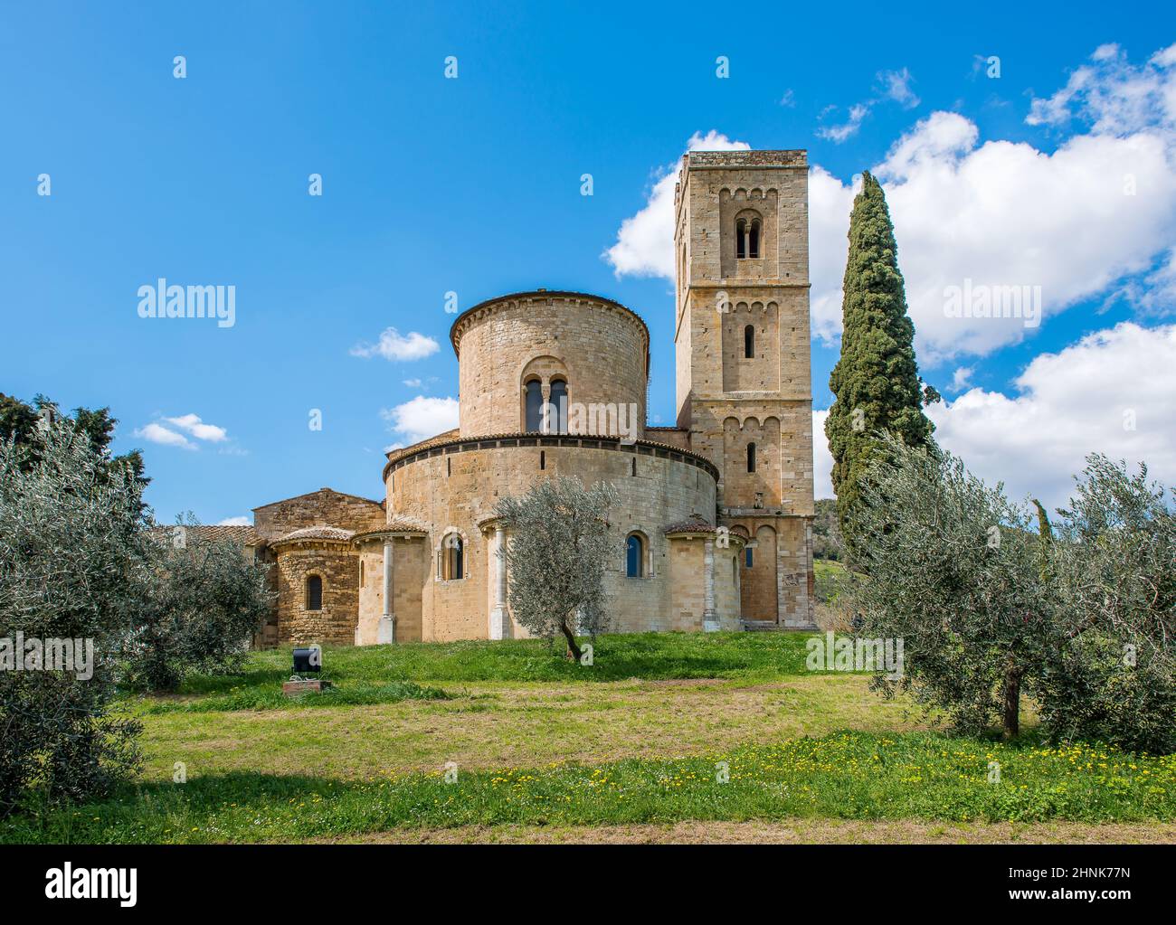Abbazia di Sant'Antimo Foto Stock