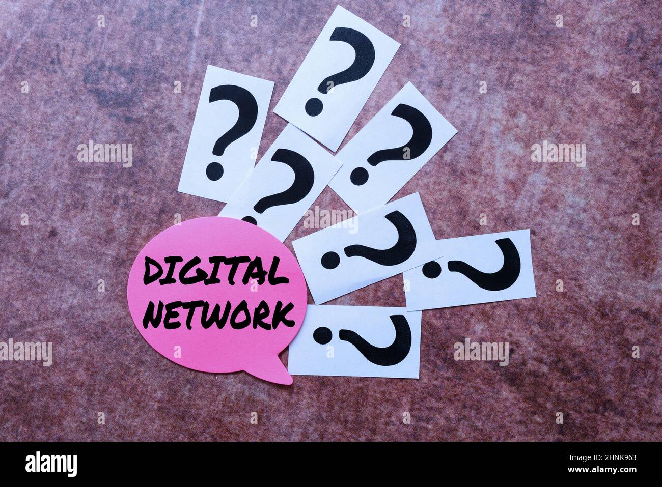 Testo della scrittura rete digitale, rete vetrina aziendale che incorpora lo switching digitale e la trasmissione scrittura richieste e pensiero del nuovo IDE Foto Stock