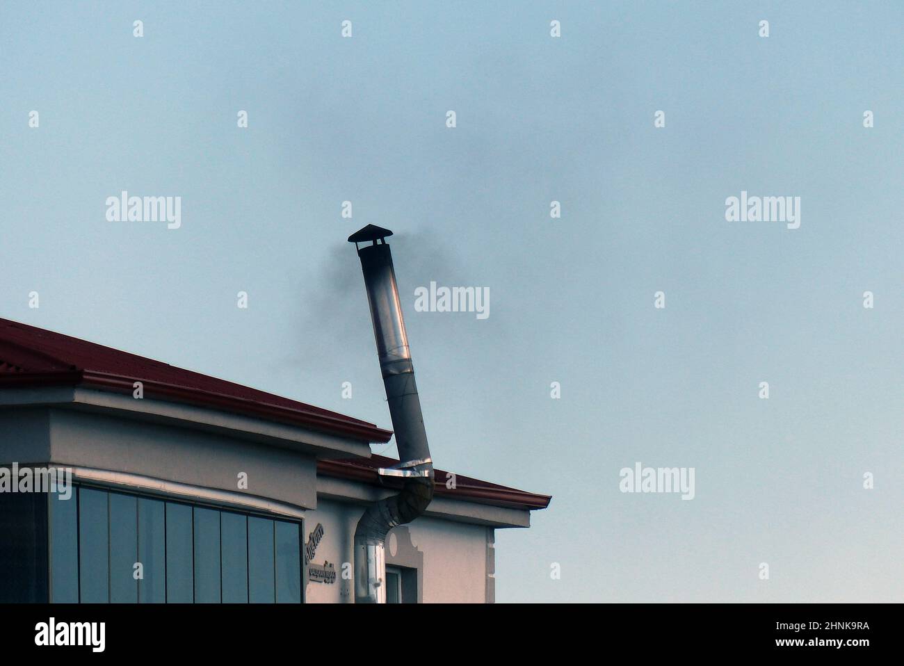 il camino del forno del pane, il camino del forno Foto Stock