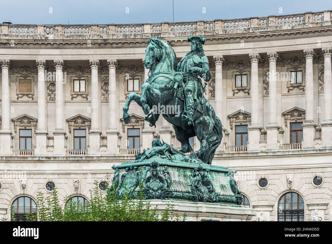 Statua di Prinz Eugen a Vienna Foto Stock