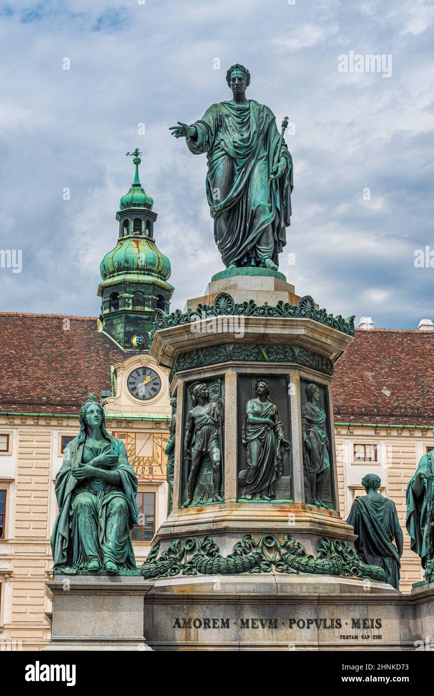 Monumento dell'Imperatore Franz I. Foto Stock