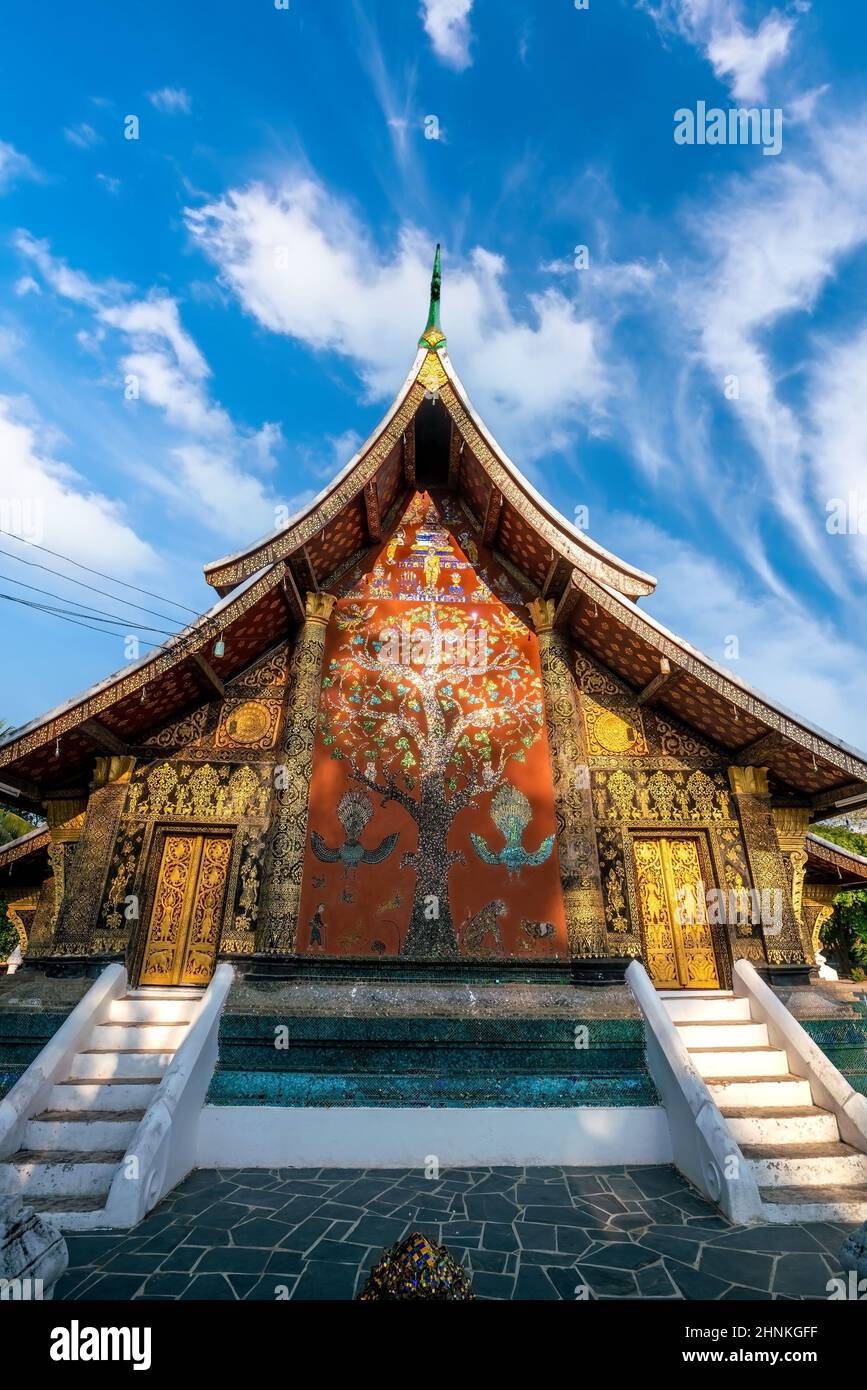 Sito patrimonio dell'umanità a Wat Chiang Tong, Luang Prabang Foto Stock