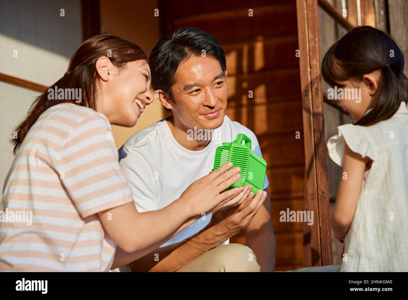 Bambini giapponesi in vacanza estiva Foto Stock