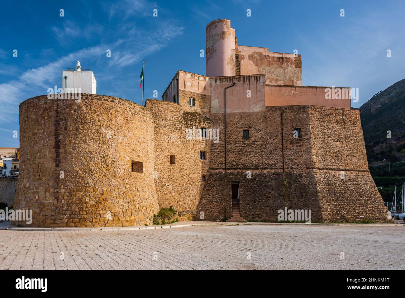 Castello di Castellammare del Golfo Foto Stock