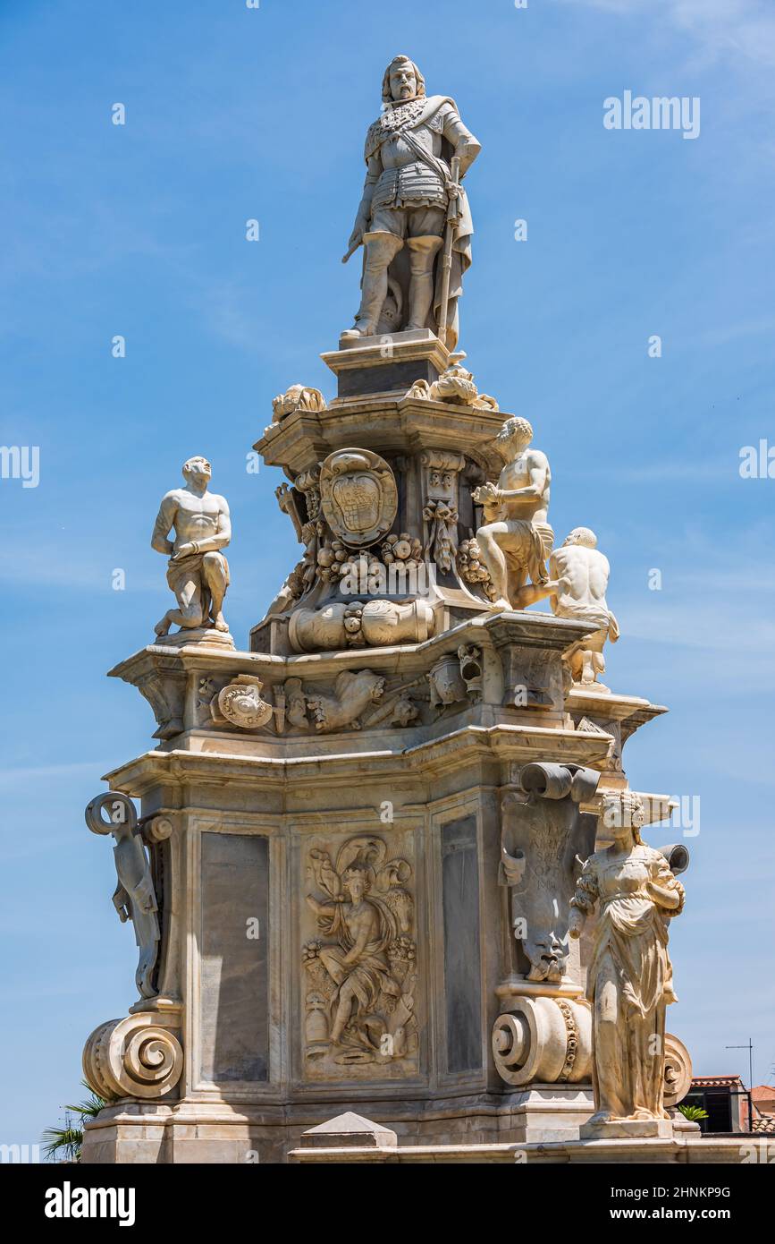 Teatro Marmoreo a Palermo Foto Stock