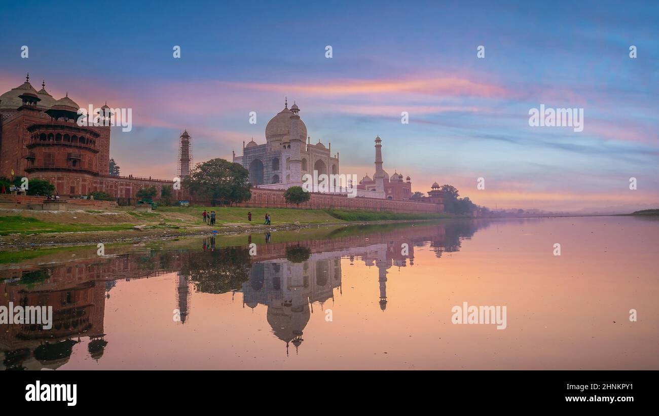 Taj Mahal di Agra, India Foto Stock