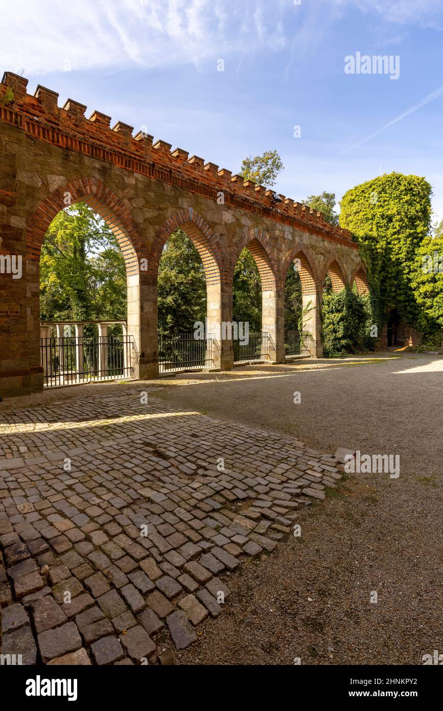 Palazzo Kamieniec Zabkowicki, palazzo monumentale del 19th secolo, Kamieniec Zabkowicki, Polonia Foto Stock