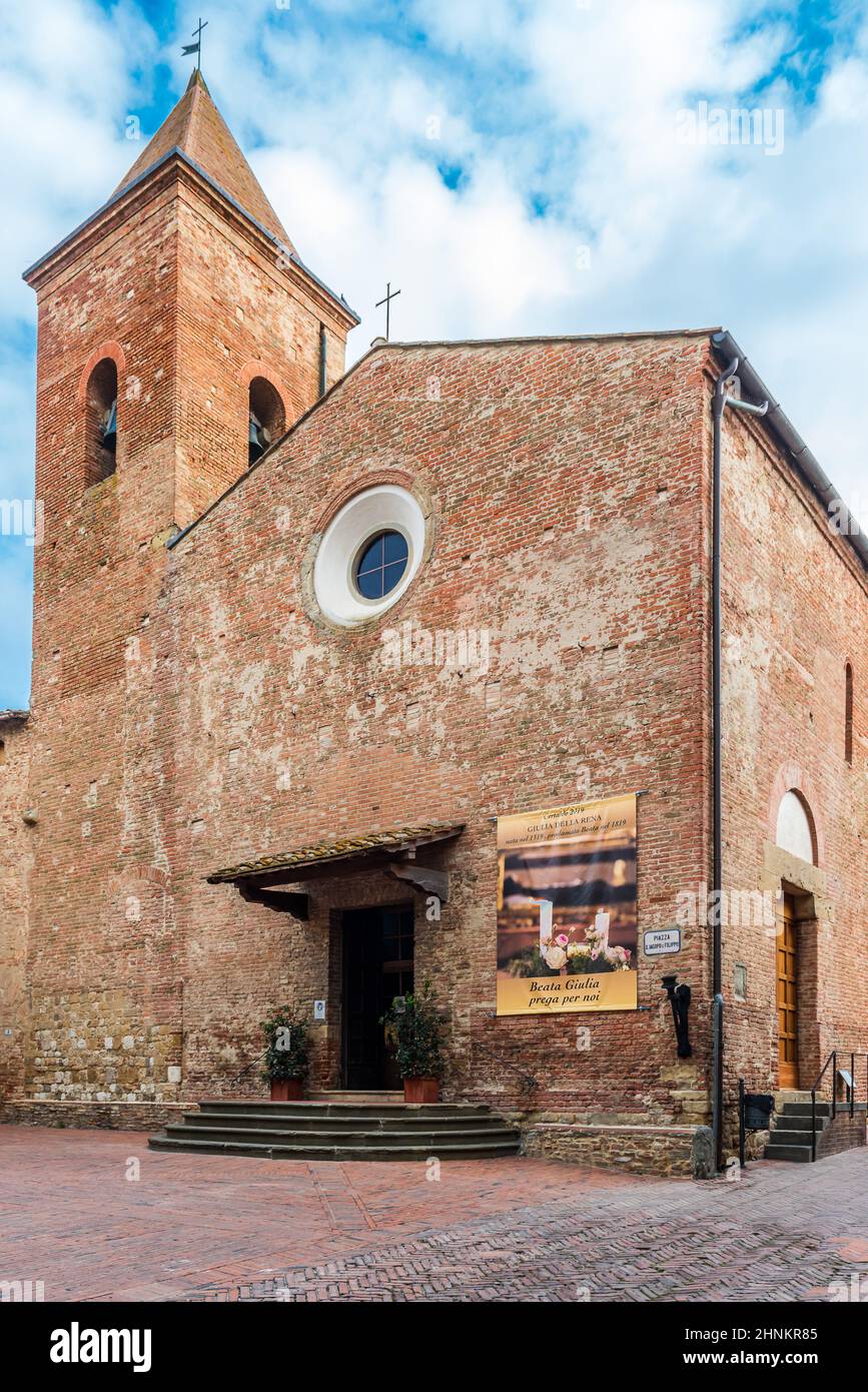 Chiesa di Certaldo Foto Stock