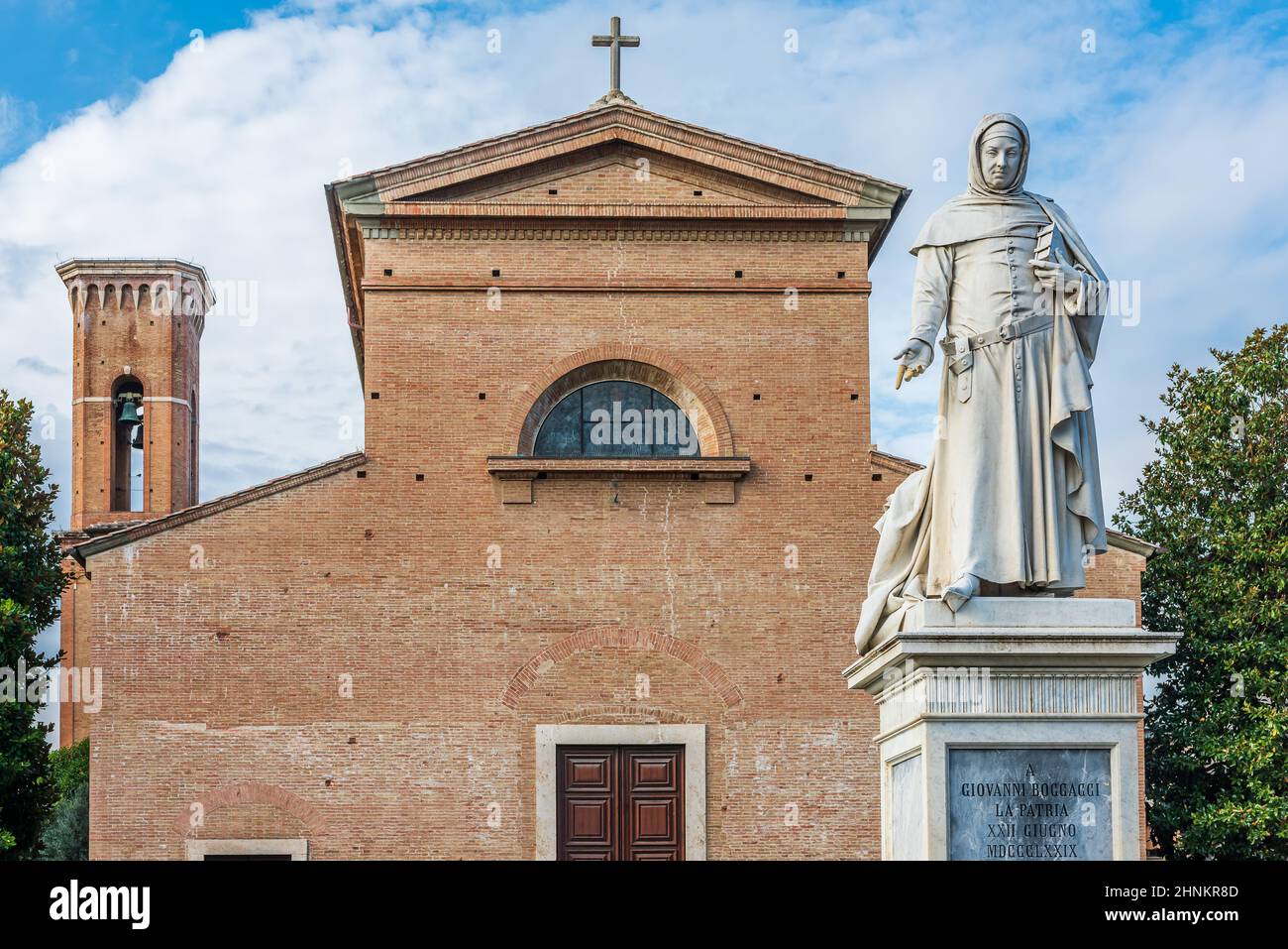 Statua di Boccaccio Foto Stock