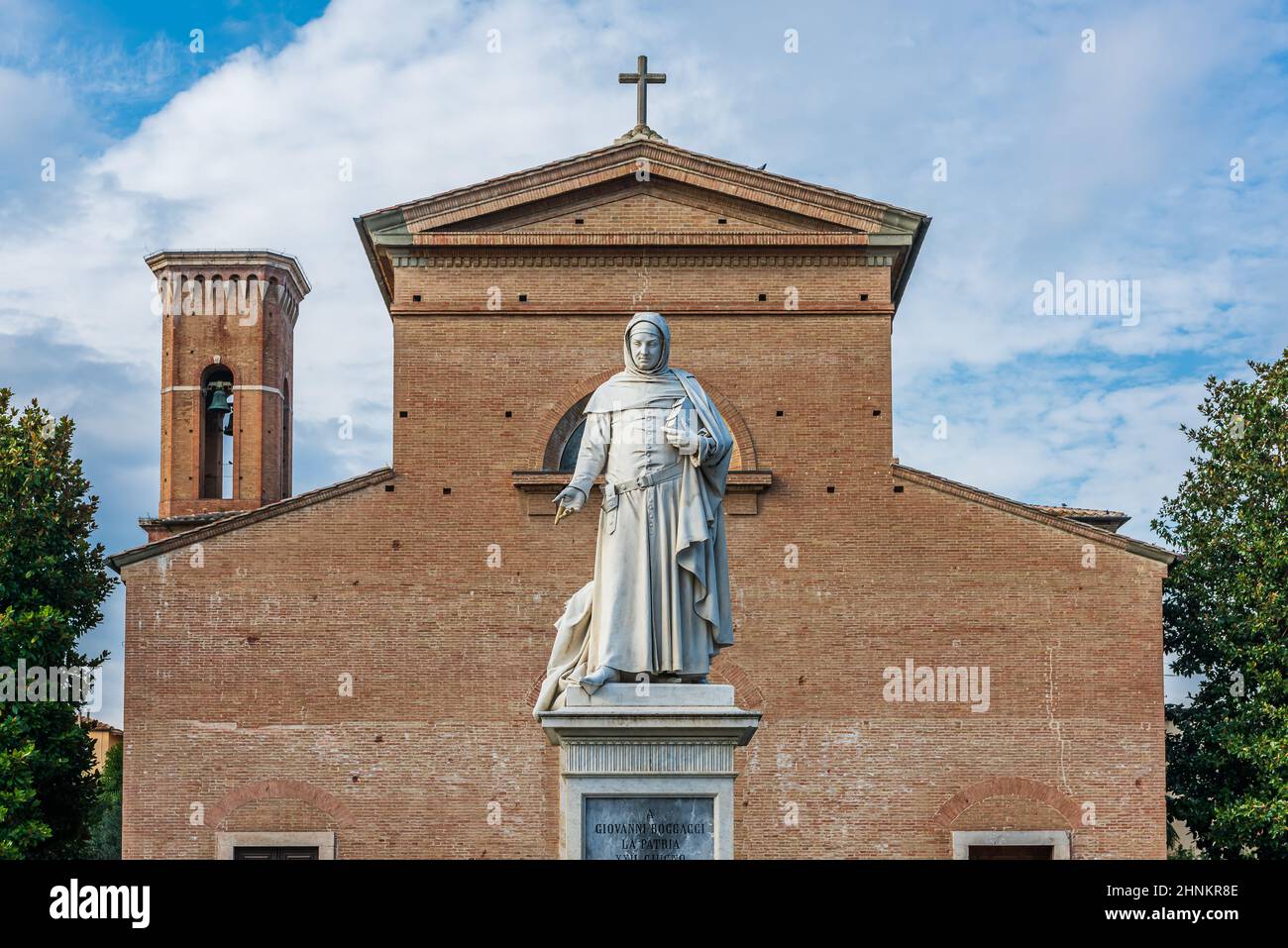 Statua di Boccaccio Foto Stock