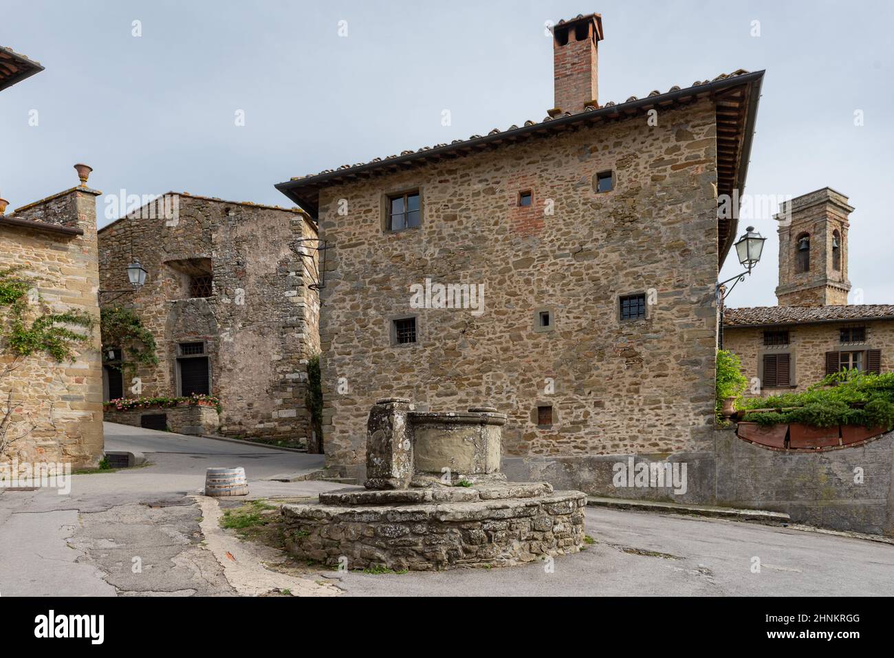 Piazza di Volpaia Foto Stock