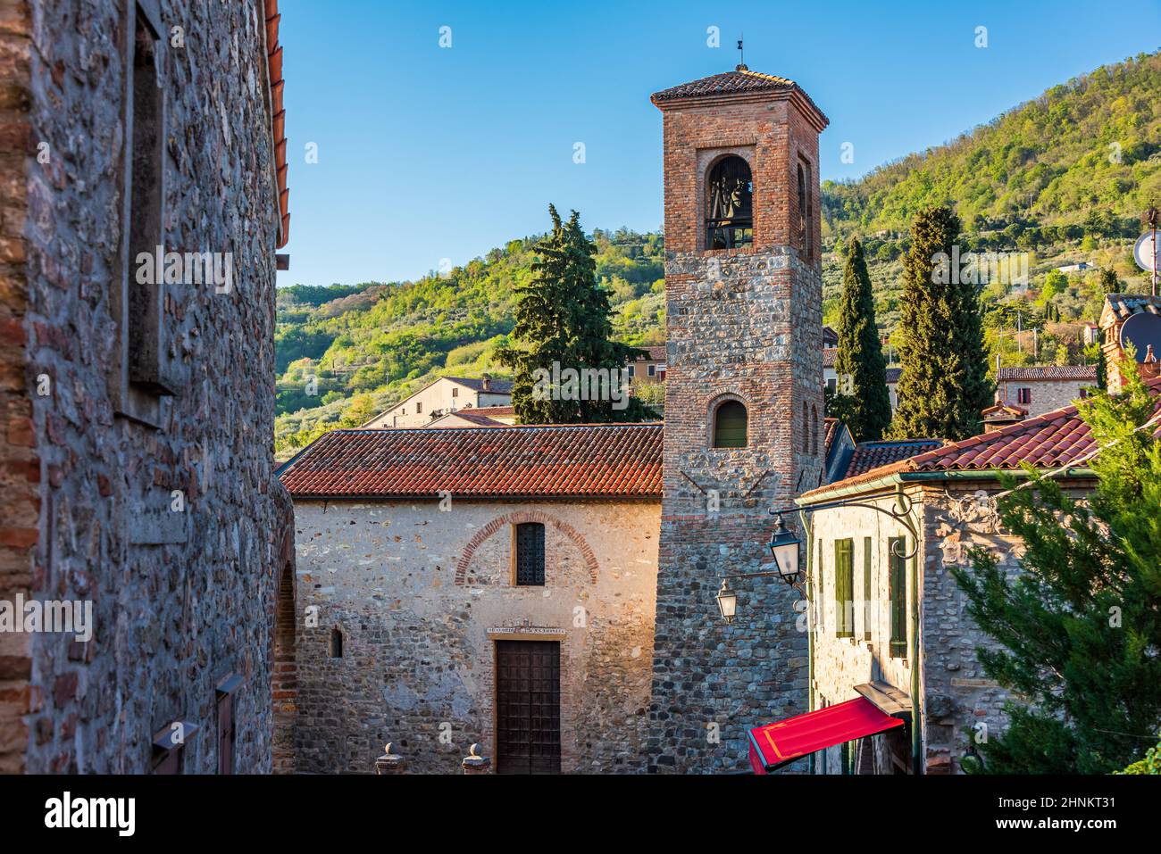 Chiesa di Arquia' Petrarca Foto Stock