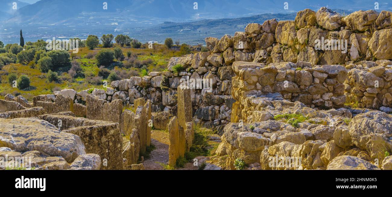 Città di Micene, Peloponneso, Grecia Foto Stock