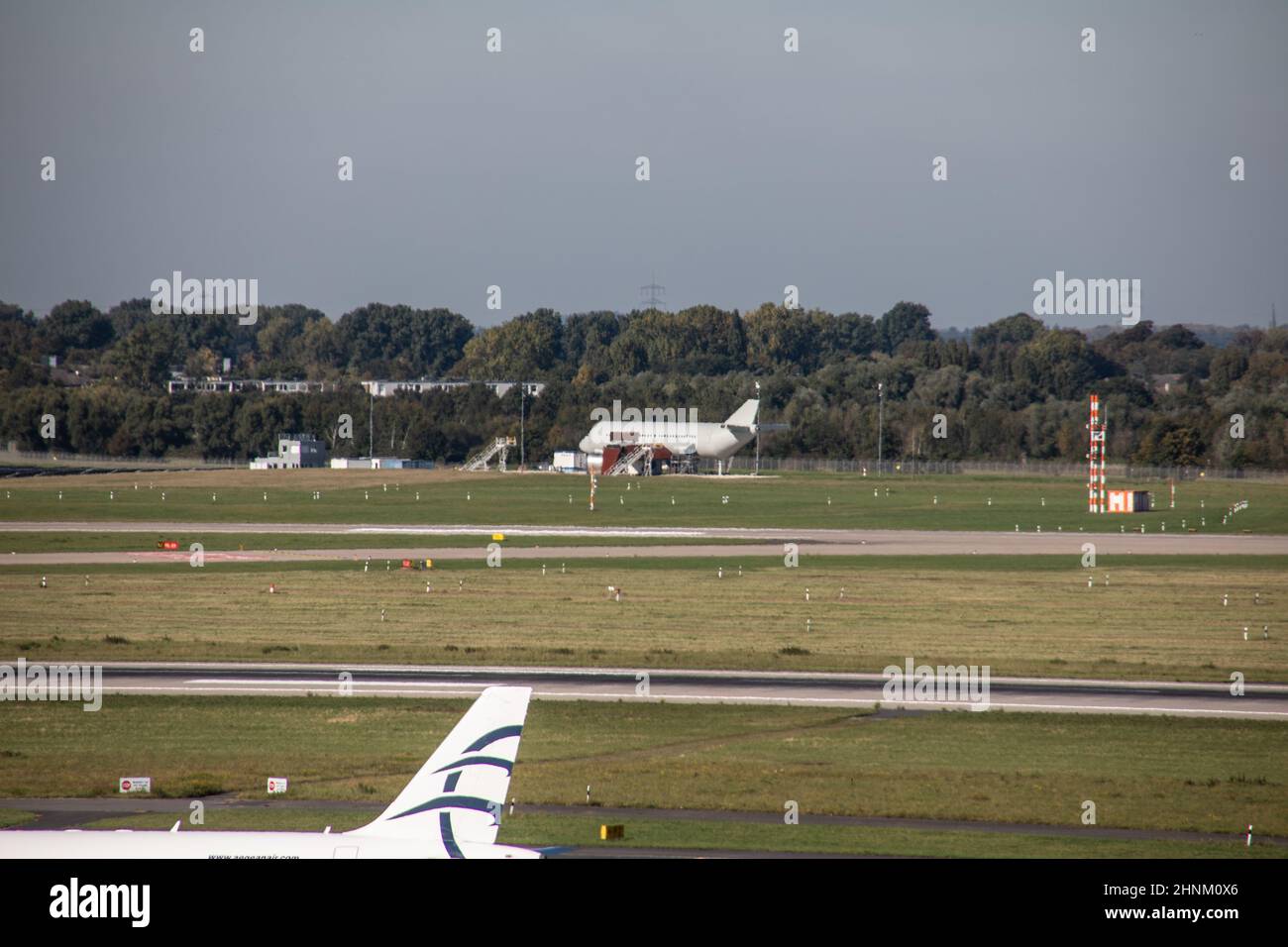 Aeroporto con aerei Foto Stock