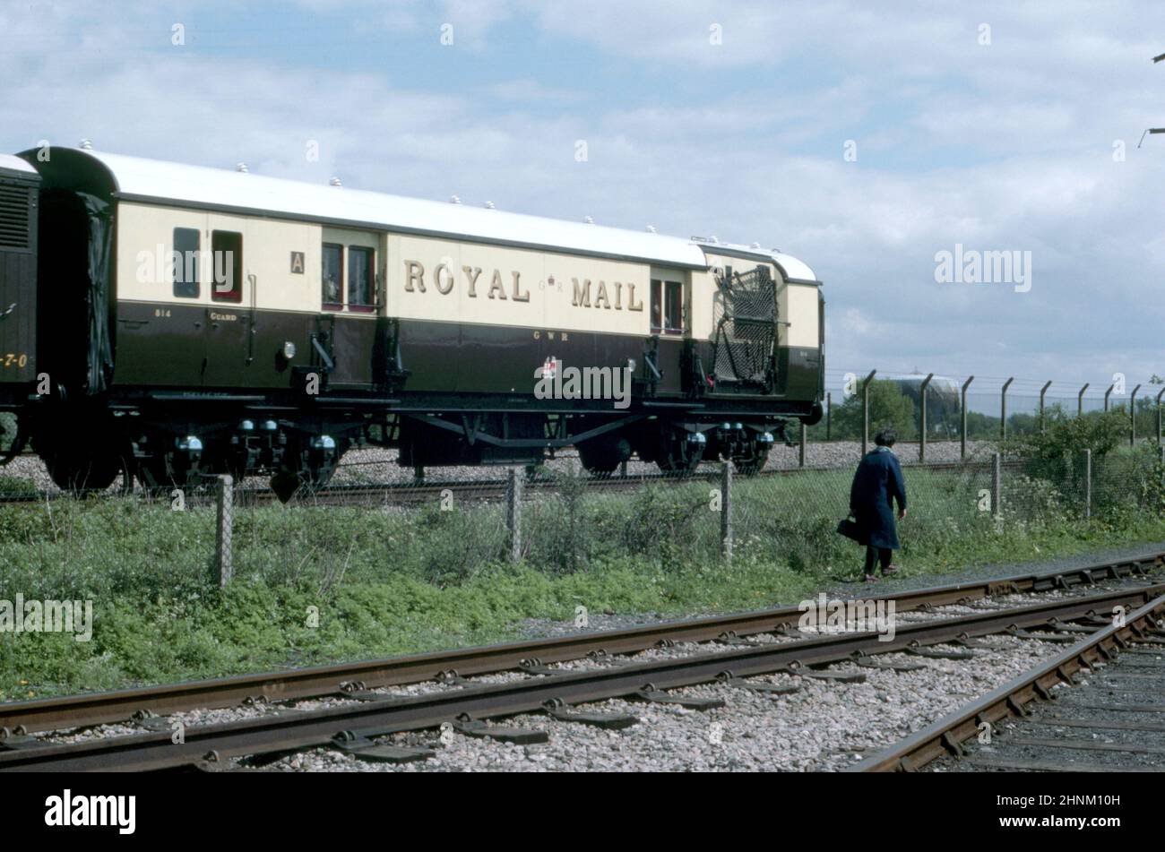Royal mail coach N0. 814 Ufficio postale di viaggio. Vincitore del premio Scania Transport Trust nel 1997. Didcot , Oxfordshire, UK 1975 Foto Stock