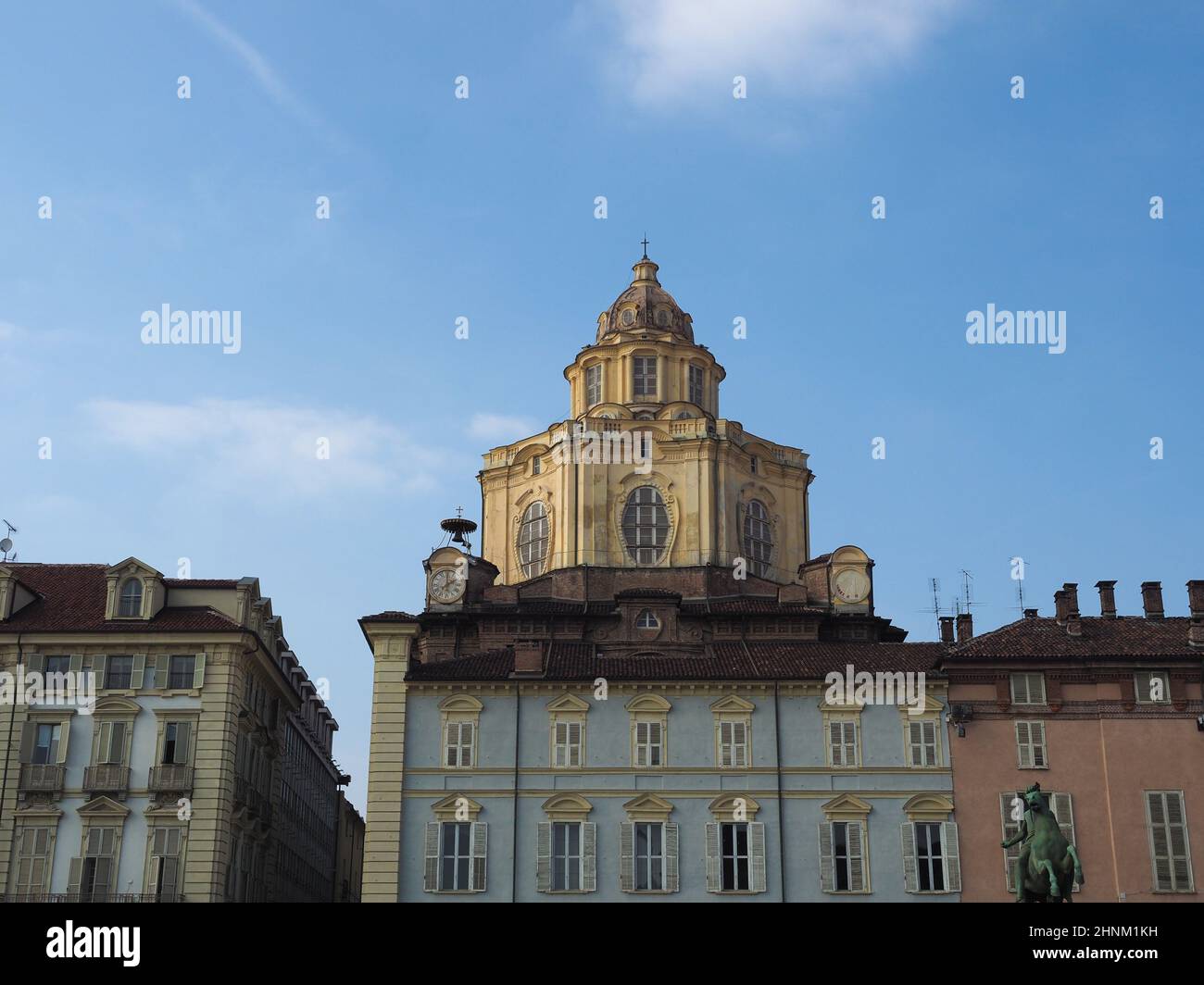 La chiesa di San Lorenzo a Torino Foto Stock