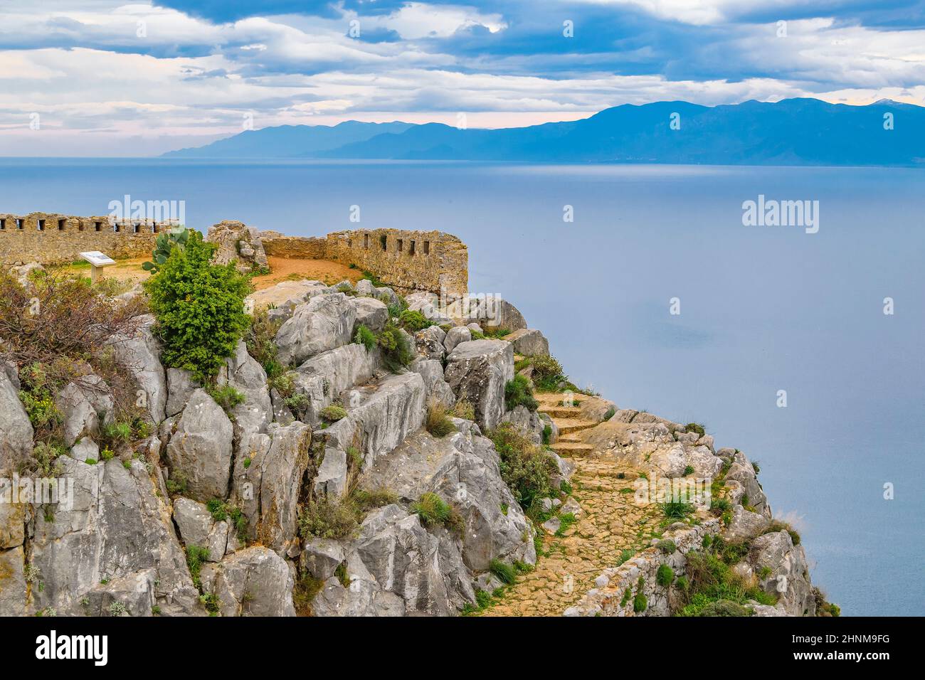 Vista aerea di Nauplia, Grecia Foto Stock