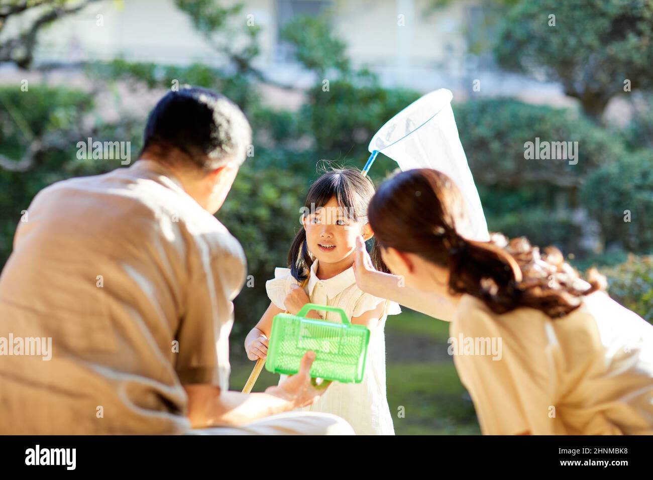 Bambini giapponesi in vacanza estiva Foto Stock