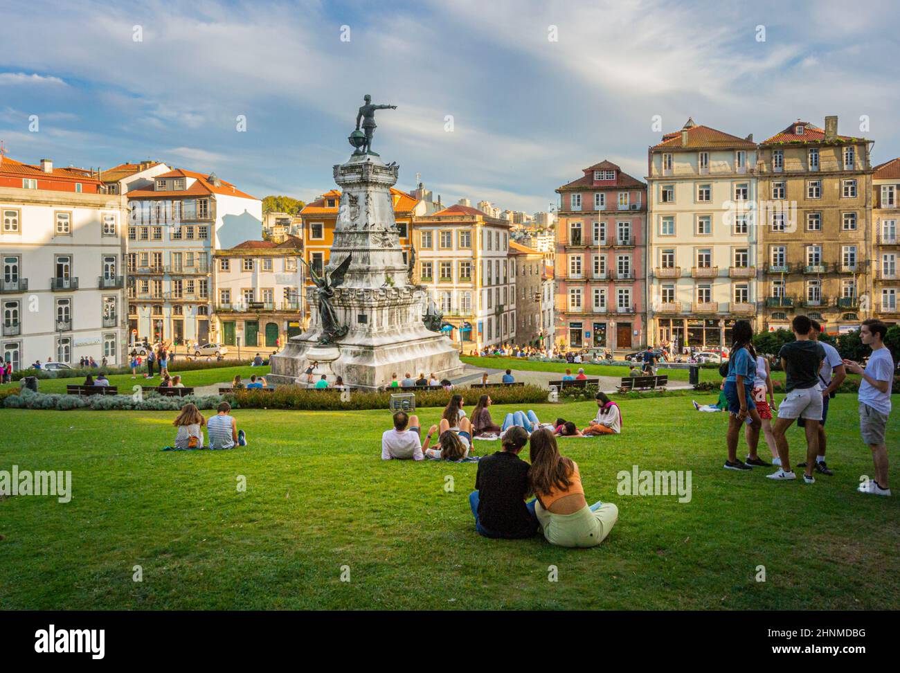 Park a Porto, Portogallo Foto Stock