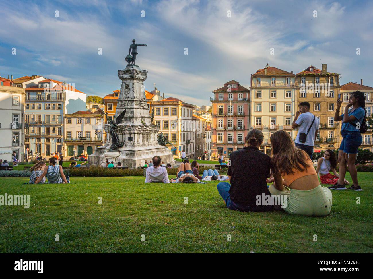 Park a Porto, Portogallo Foto Stock