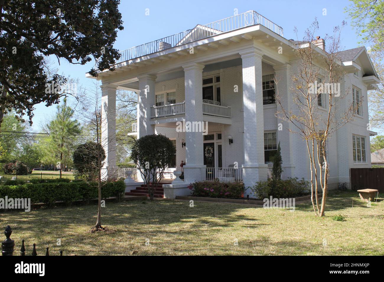 Dimora storica in Rural Small Town East Texas Foto Stock