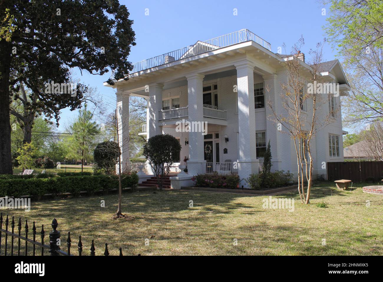 Dimora storica in Rural Small Town East Texas Foto Stock