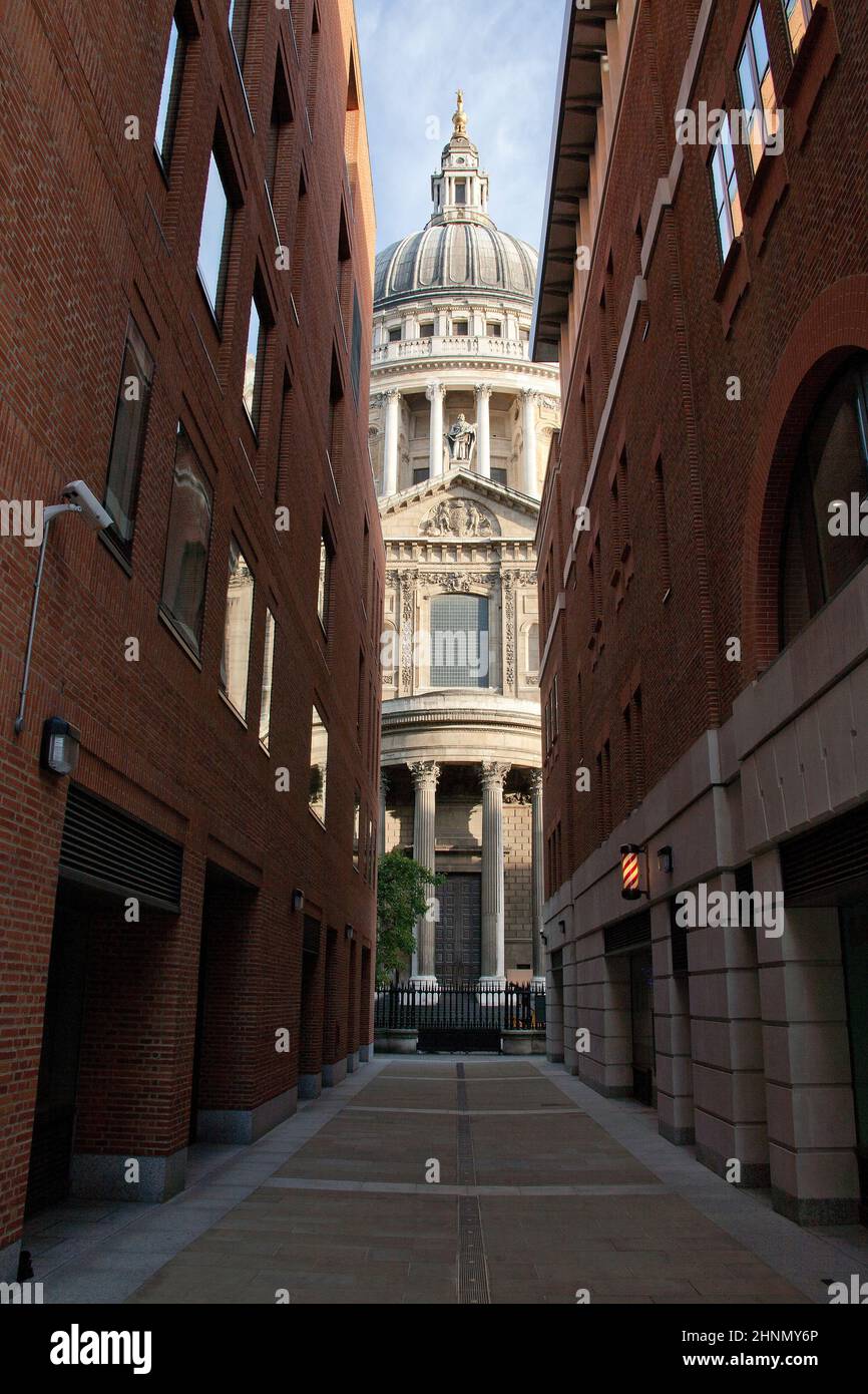 Cattedrale di San Paolo vista dal canone Aly Foto Stock