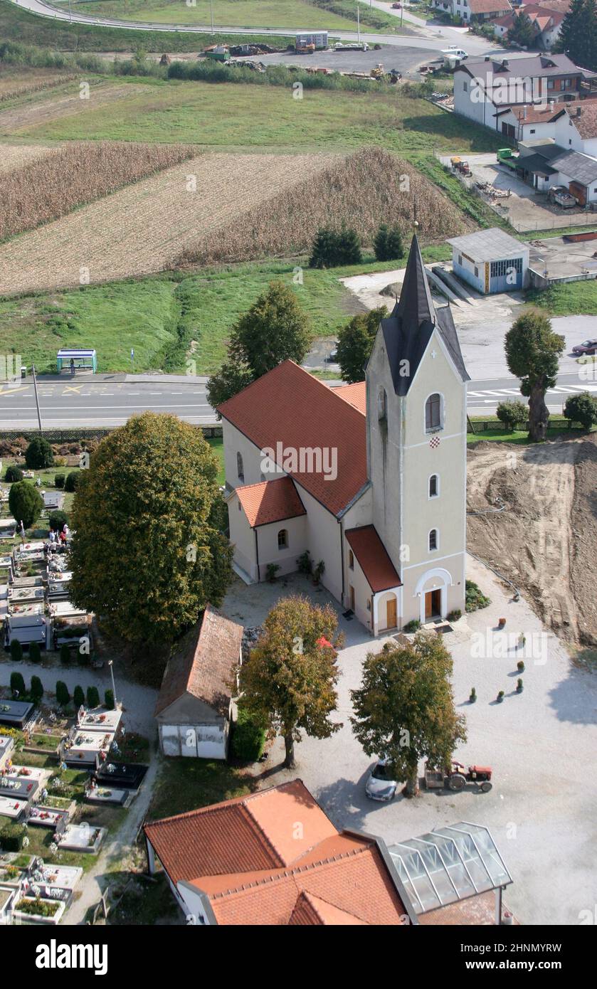 Chiesa del San Martino in Breznicki Hum, Croazia Foto Stock