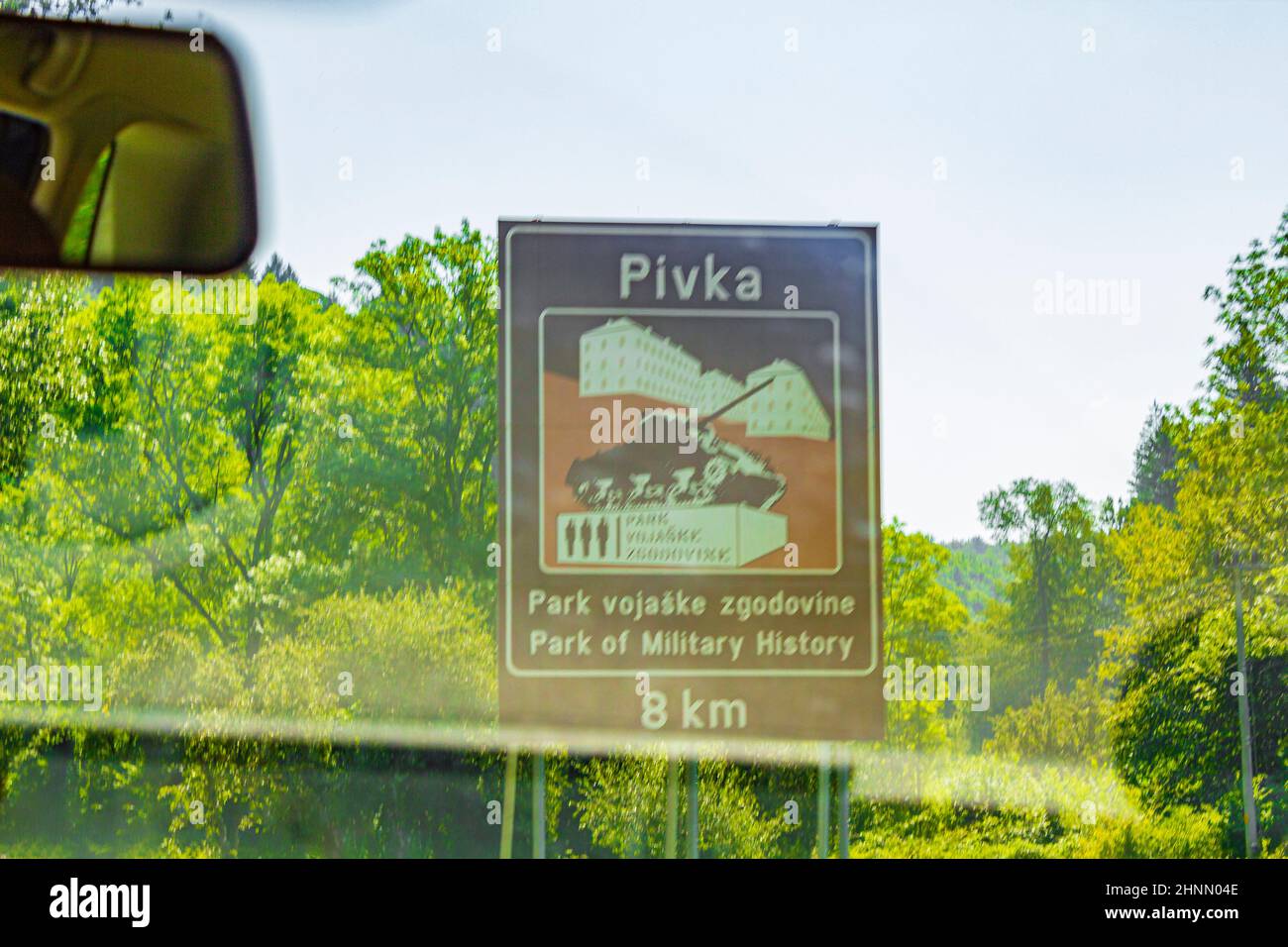 Postojna Pivka Parco di Storia militare attrazioni turistiche in Slovenia. Foto Stock