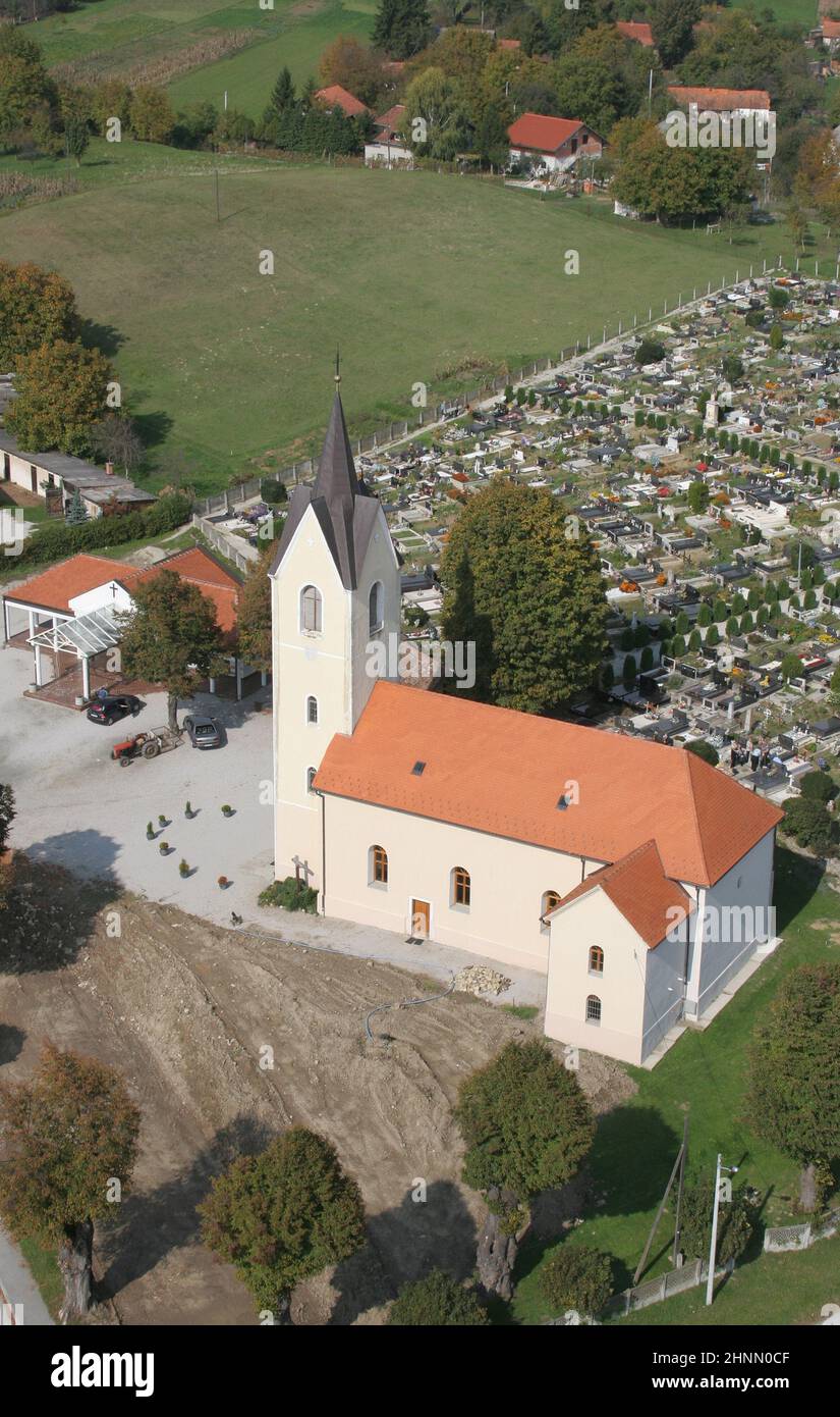 Chiesa del San Martino in Breznicki Hum, Croazia Foto Stock