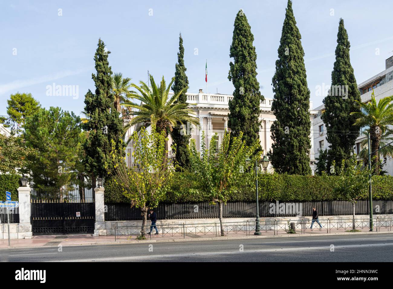 L'ambasciata italiana ad Arthens, Grecia Foto Stock