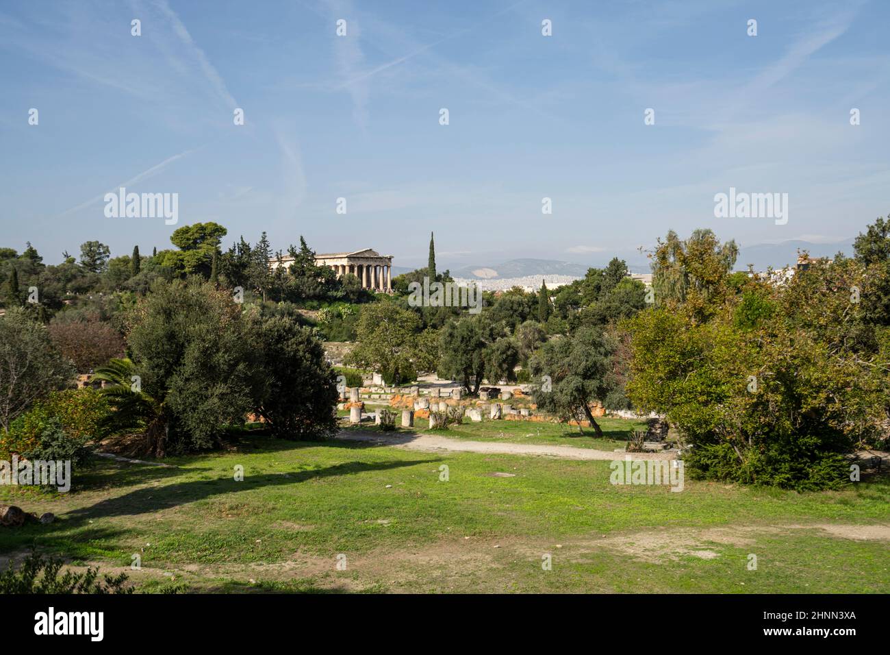 L'antica Agora ad Atene, in Grecia Foto Stock