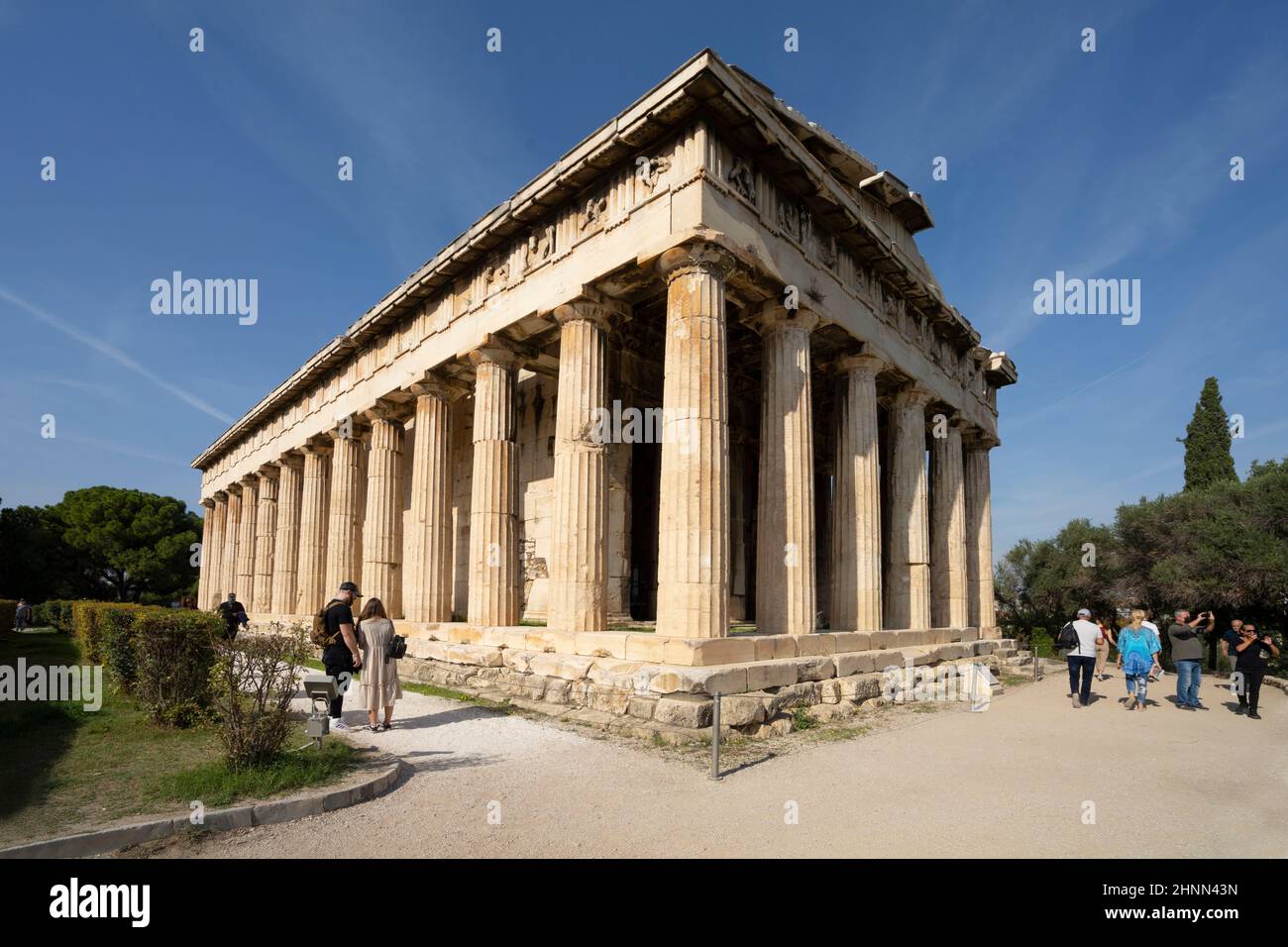 Tempio di Efesto ad Atene, Grecia Foto Stock