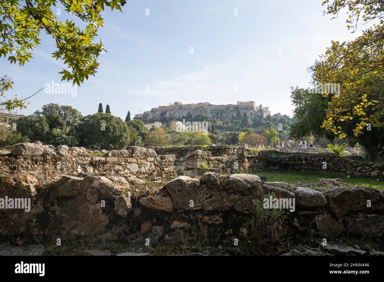 L'antica Agora ad Atene, in Grecia Foto Stock