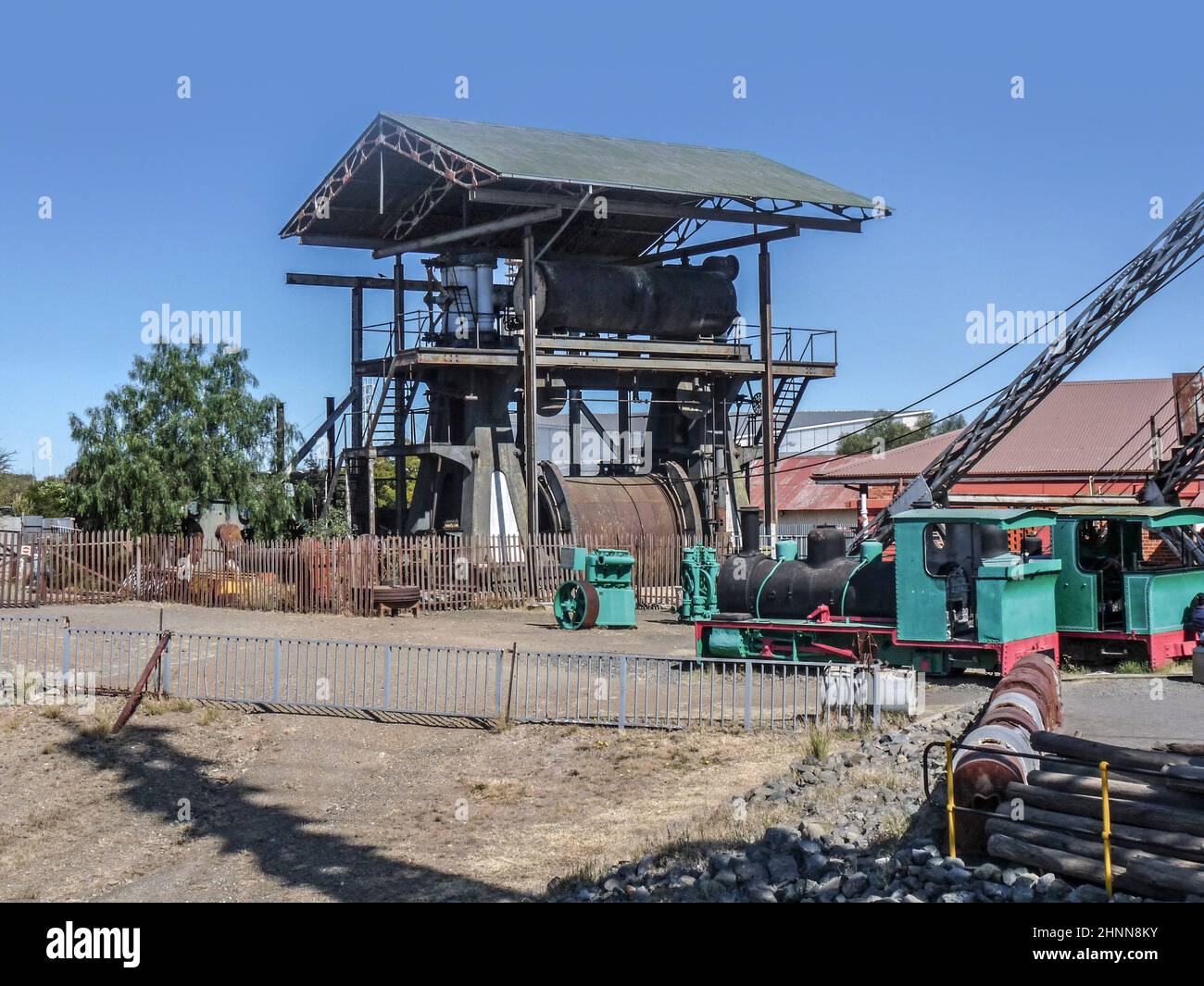 Vista su una miniera di diamanti a Kimberley, Sudafrica Foto Stock