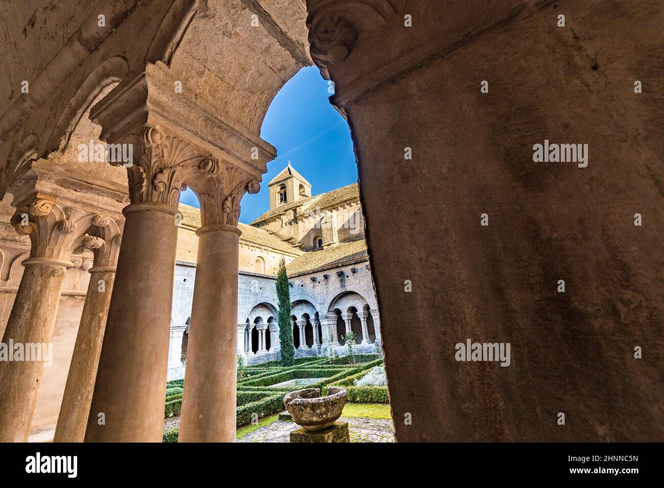 Storica Abbazia di Senanque in Provenza Foto Stock