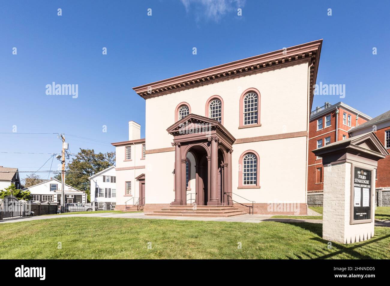 La sinagoga Touro della Congregazione di Israele di Jeshuat è il più antico edificio della sinagoga degli Stati Uniti, fondato nel 1658 Foto Stock