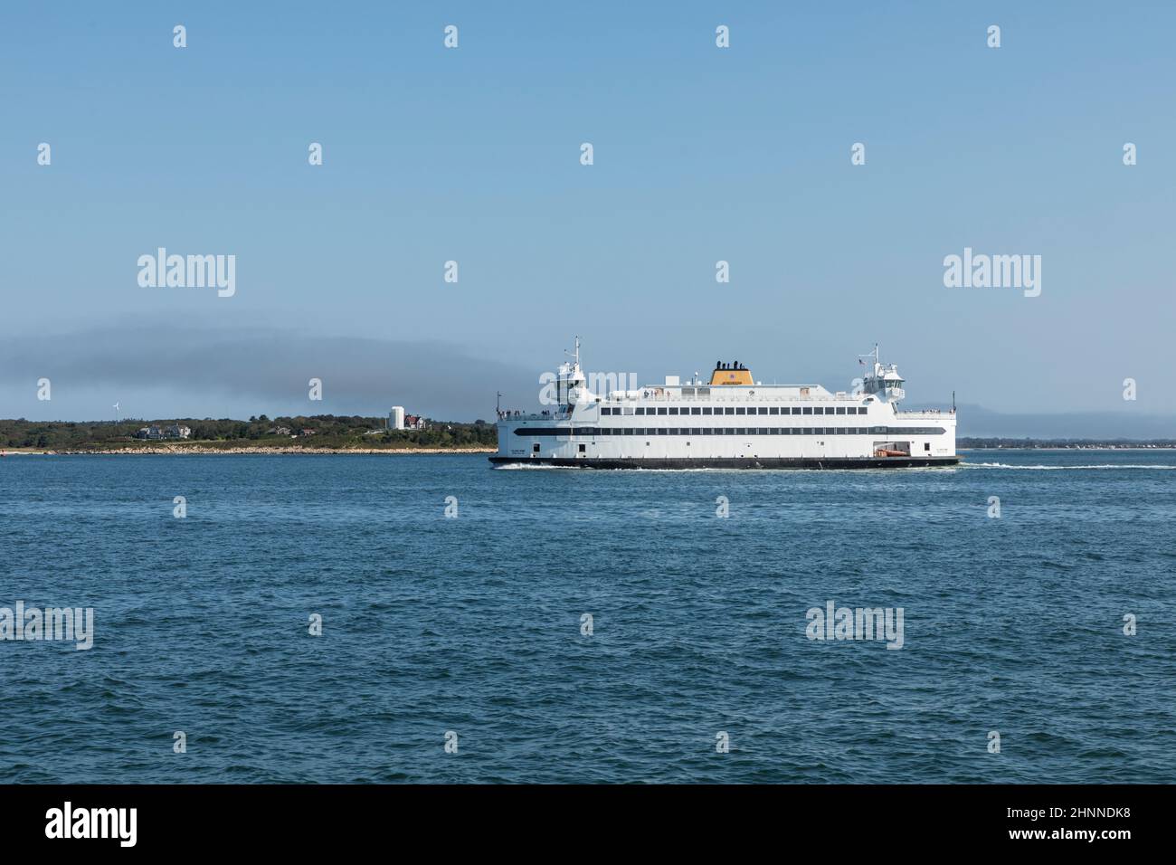 Casa dell'isola di erry all'oceano in Massachusetts, Stati Uniti Foto Stock