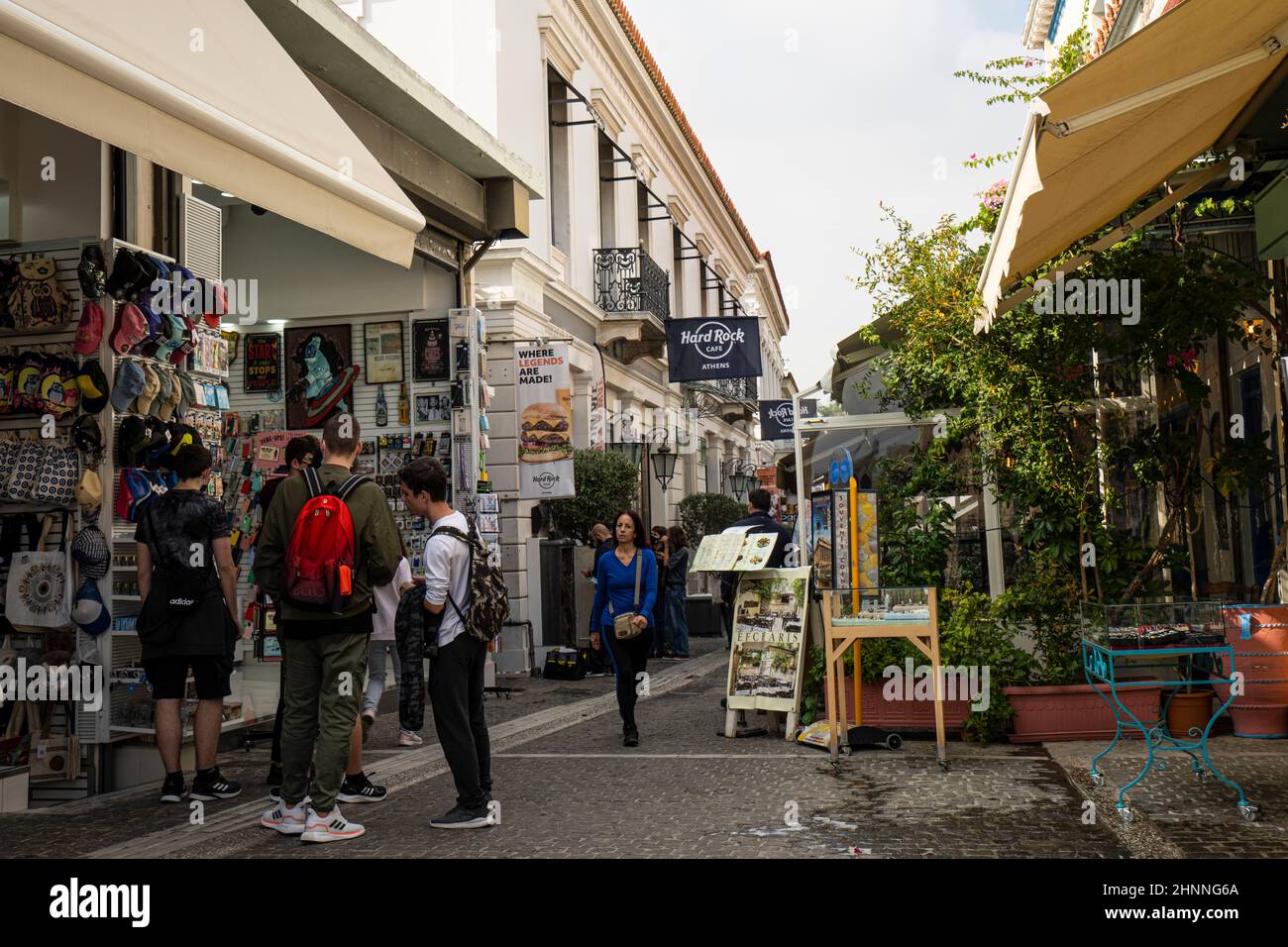 Hard Rock Cafe ad Atene, Grecia Foto Stock