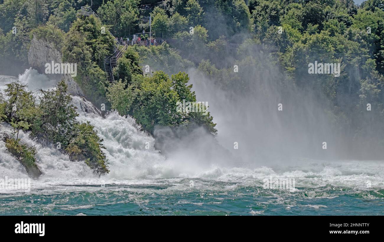 Rheinfall bei Neuhausen, Kanton Schaffhausen, Schweiz Foto Stock