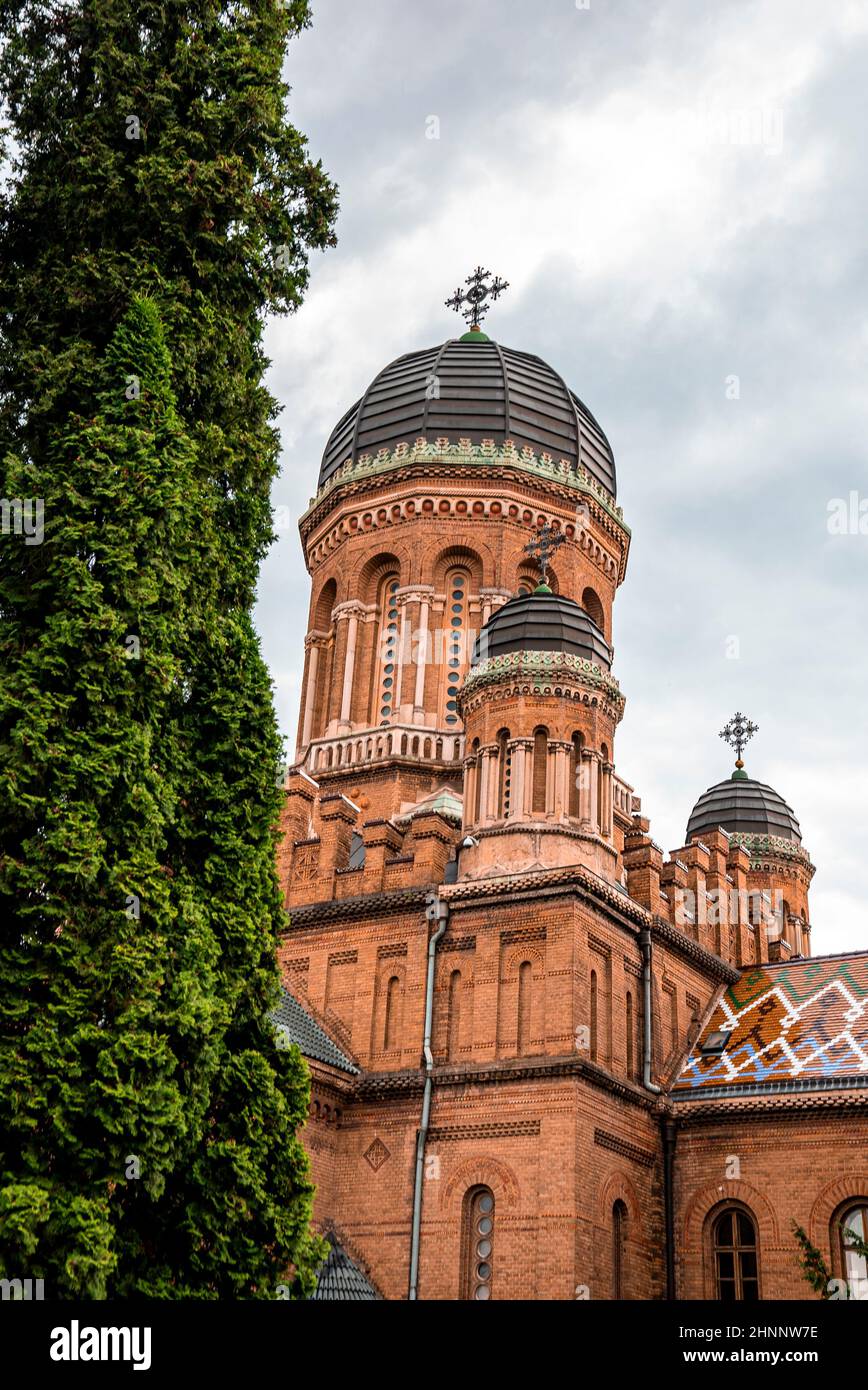 Uno degli edifici dell'Università Nazionale di Chernivtsi Foto Stock