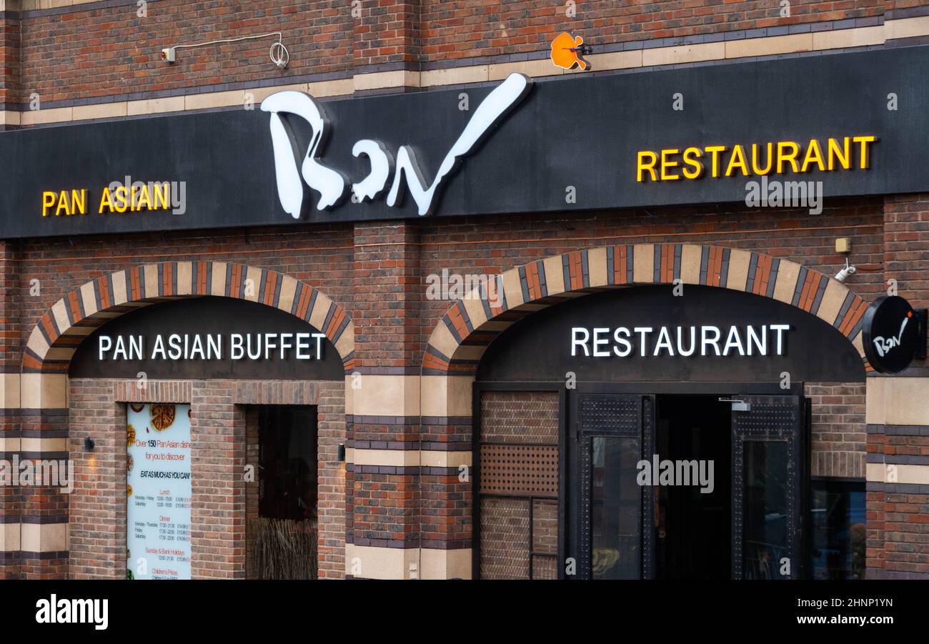 Ristorante Bon Pan Asiatico a Liverpool Foto Stock